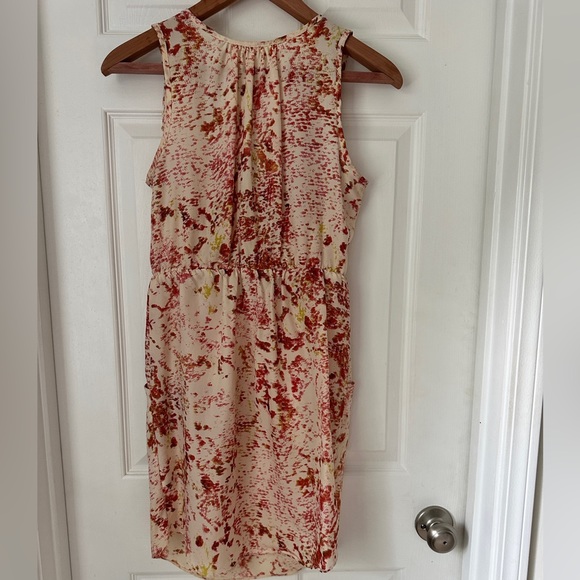 Willow and Clay. Rust and Cream print dress.  Extra Small. - Picture 3 of 6
